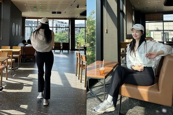 &apos;전진♥&apos; 류이서, 레깅스 입은 완벽 뒤태…산책길마저 여신