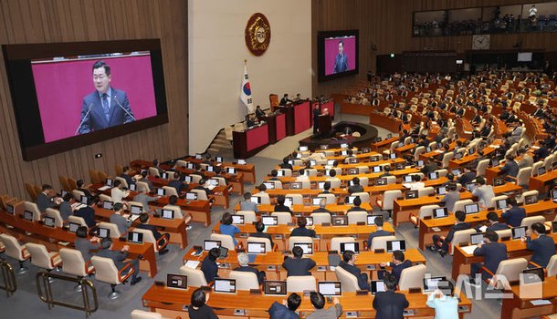 박찬대 원내대표, 교섭단체 대표연설