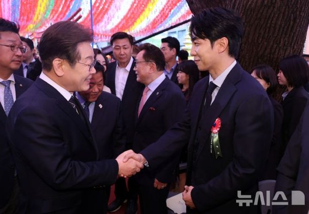 이재명·이승기 투샷 포착 왜?