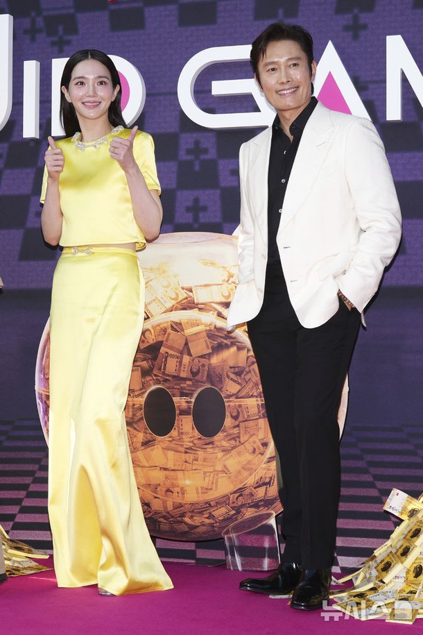 오겜3 시사회 &apos;밝힌&apos; 박규영과 이병헌