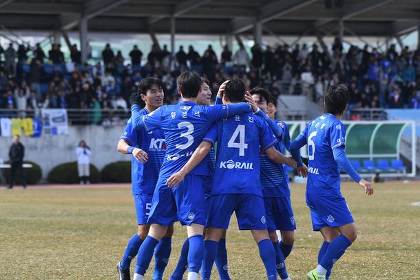 대전코레일FC 개막전 역전승 관련 이미지