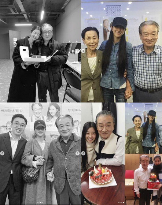 서예지, 이쯤되면 이순재 딸?…손 꼭 잡고 다정 모드 [★SHOT!]