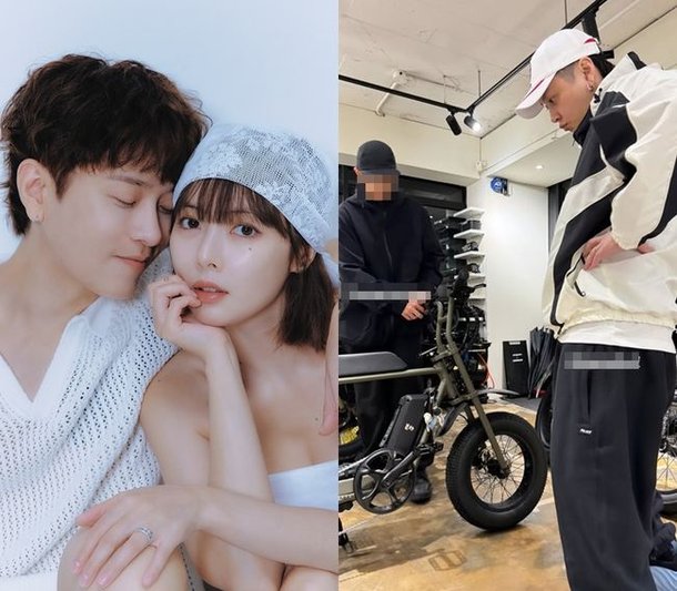 새 차 뽑았다 현아♥용준형, 현실 데이트 포착…풋풋한 신혼부부