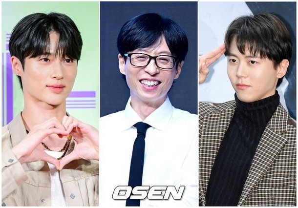 조인성 옆 이광수, 변우석 옆 주우재…찾았다 유재석의 장난감 동생들[핫피플](놀뭐)