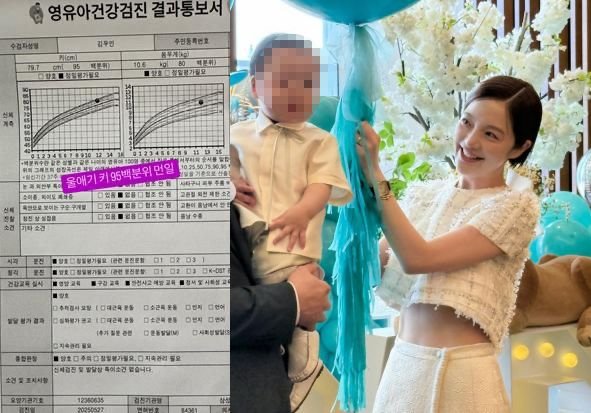 &apos;5성급 돌잔치&apos; 황보라 子, DNA도 금수저였다 키 백분위 95