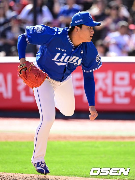 사진]이승현, 구원 등판한 '좌승현' : 네이트 스포츠