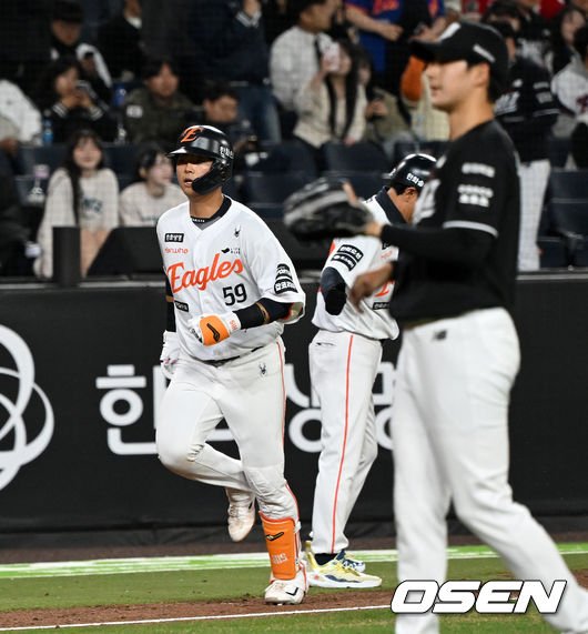 한화 이글스 허인서 투런 홈런 장면