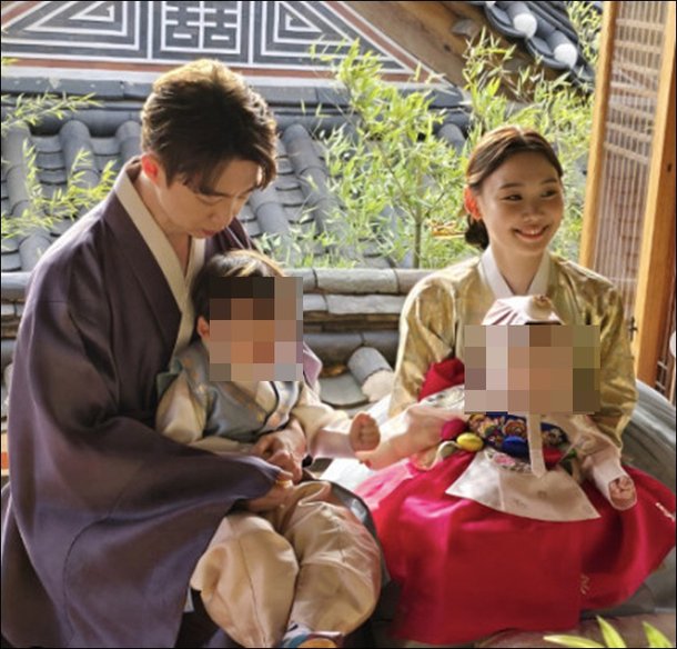 &apos;美 로스쿨 합격&apos; 김수민, ♥검사 남편도 잘생겼네….화려한 &apos;한옥 돌잔치&apos;