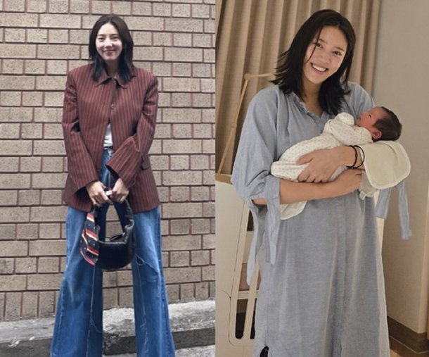 손담비, 출산 25일만 부기 제로&apos; 미모…&apos;딸 육아&apos; 벗어나 첫 외출에 신난 &apos;초보맘&apos;