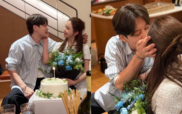 이다해♥세븐, 결혼 2주년 파티도 성대하게…지인 20명 초대→ 뽀뽀로 애정 과시