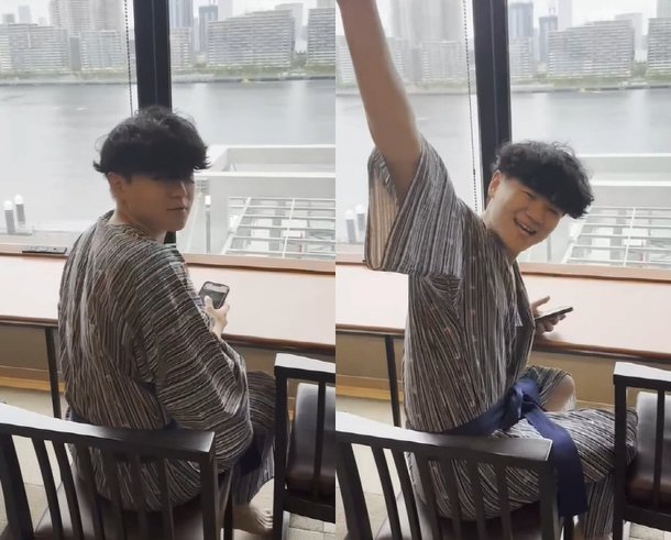 &apos;아빠 어디가&apos; 윤후, 父윤민수에 안 밀리는 덩치…훈훈한 美명문대생