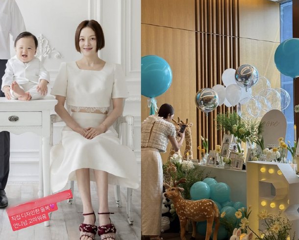 &apos;초호화 돌잔치&apos; 황보라, 子 돌복도 돋보인 이유있었네 직접 맞춤제작