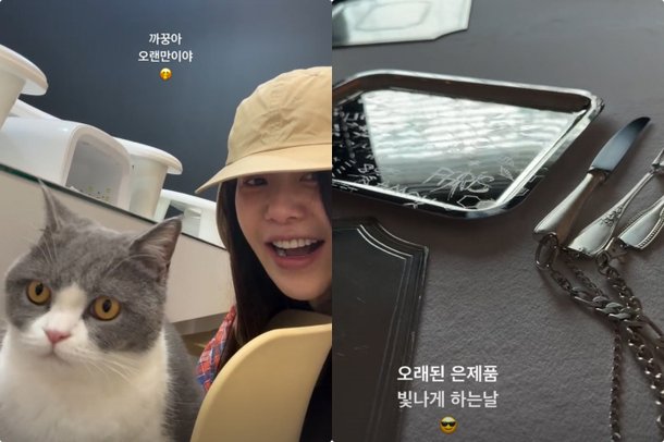 &apos;건강이상&apos; 고현정, 집에서 뭐하나 보니…밀린 집안일 삼매경
