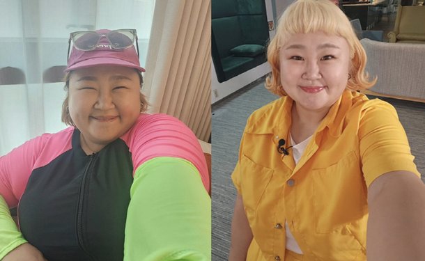 &apos;김민기♥&apos; 홍윤화, 20kg 감량 후 단추가 잠겼다…2달만 놀라운 비포에프터