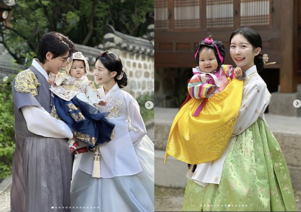 이지훈♥아야네 &apos;한복 가족사진&apos; 공개 꼭 입고 싶었다