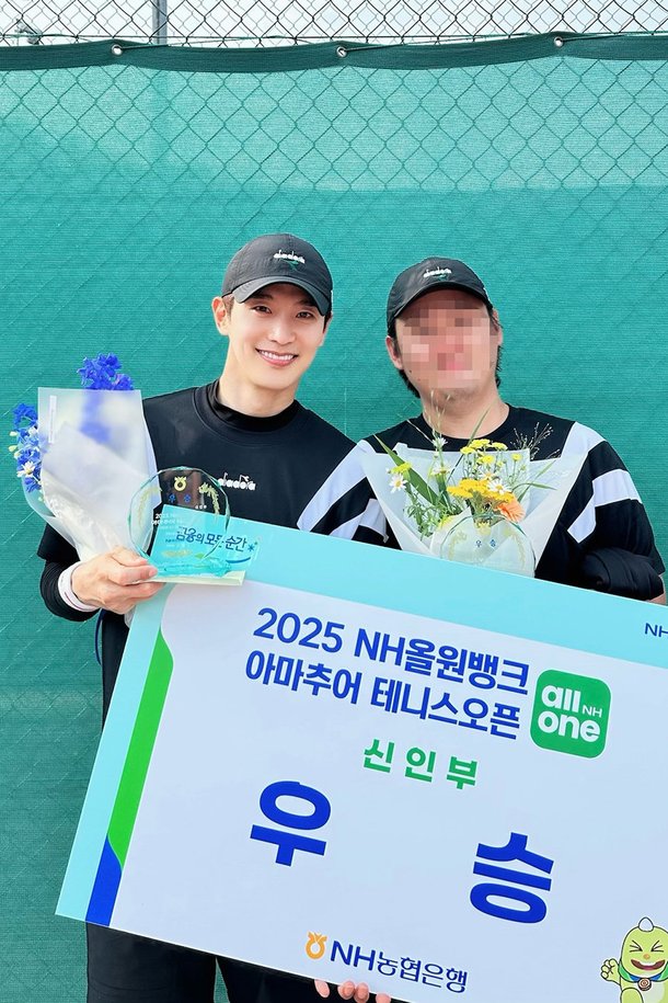 &apos;도깨비&apos; &apos;태양의 후예&apos; 최웅, 男연예인 최초 테니스 대회 우승