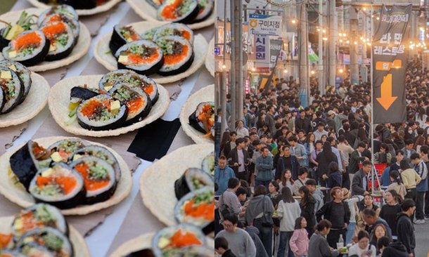 quot;제발 팔아주세요quot; 아우성…김밥 이어 라면까지 난리난 지역축제