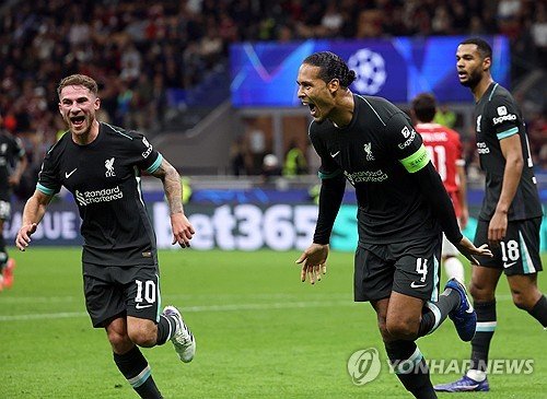 Liverpool's‍ victory over AC Milan in the 2024-2025 UEFA Champions League stage.