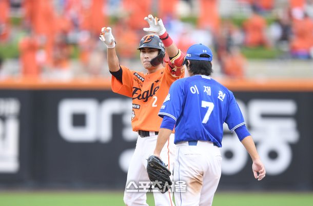 플레이오프 훈련 중인 심우준