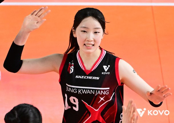 정관장 고희진 감독과 최서현 세터