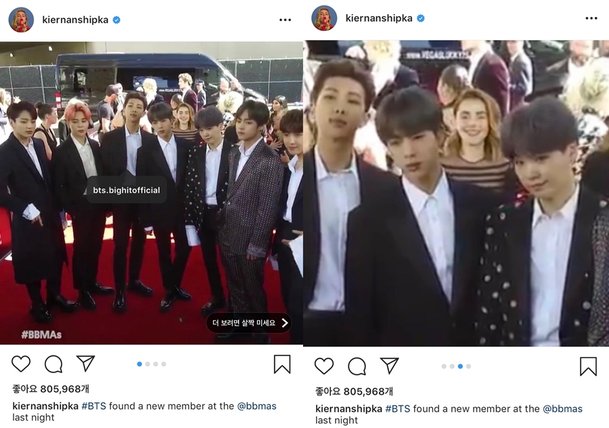 BTS 뒤에서 아미 인증…'사일런스' 10대배우 키에넌 시프카 '눈길 ...