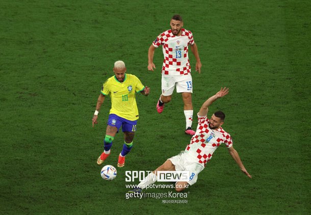 ▲ Brasil e Neymar venceram a Coreia no Mundial do Catar e chegaram às quartas de final, mas perderam para a Croácia.