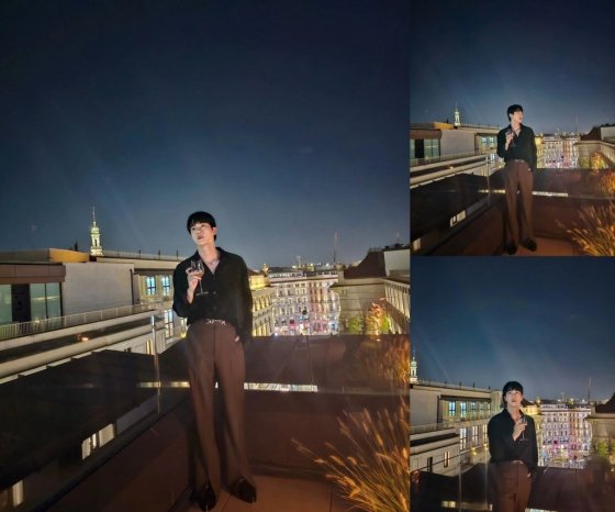BTS's Jin, stunning visuals at the Gucci show after-party