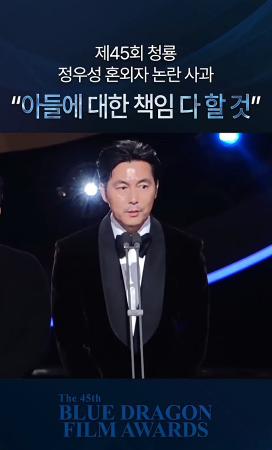 Jung Woo-sung/Photo = Blue Dragon Film Awards