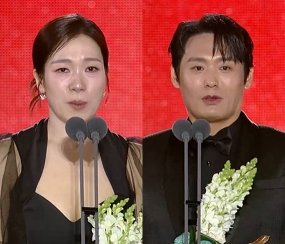 &apos;폭싹&apos; 염혜란·최대훈, 방송 조연상 싹쓸이…힘들 때 학 씨! 외쳐라 [제61회 백상예술대상]