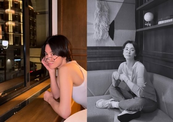 안경 쓴 송혜교, 멋쁨이 폭발했다…스페인 마드리드서 &apos;포착&apos;