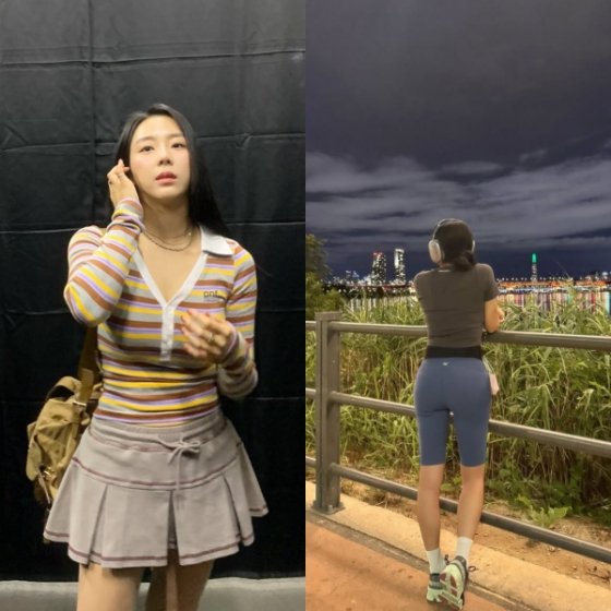 예원, 레깅스 입고 한강서 깜짝 힙업 뒤태…볼륨감 보니 : 네이트 연예