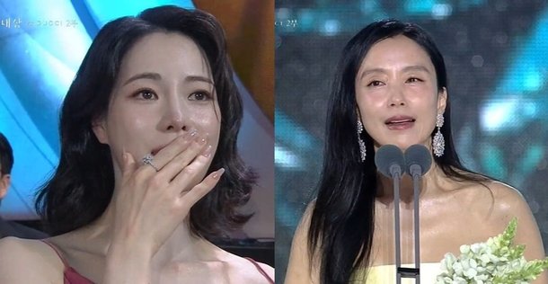 임지연, 애틋한 동료애…추영우·전도연 수상에 눈물 [백상예술대상]