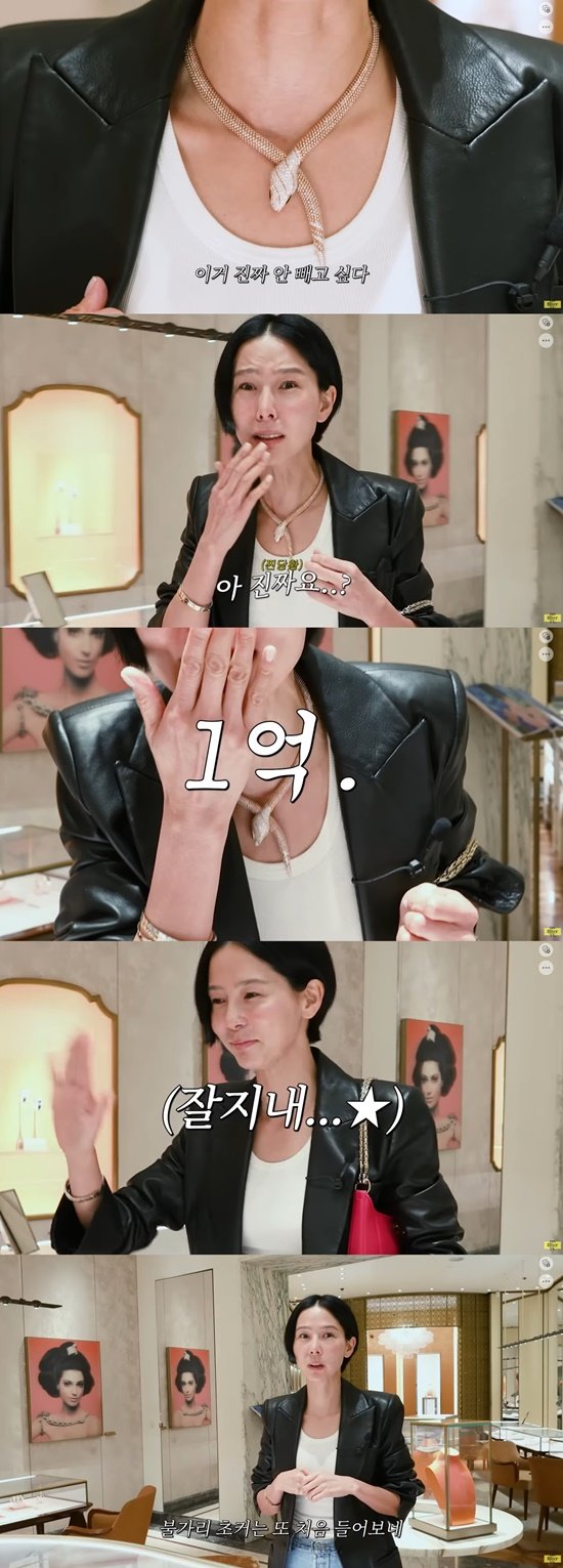 김나영, 1억원 대 명품 목걸이 착용 후 돌변 