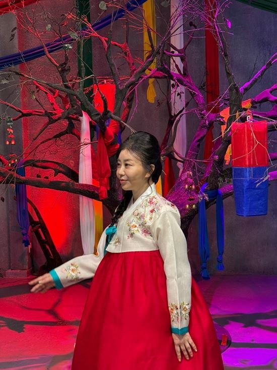 Lee yeo-seul with ​her father