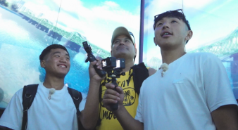 Rai and Tamang embark on a tour of Namsan Tower. Photo = MBC Every1