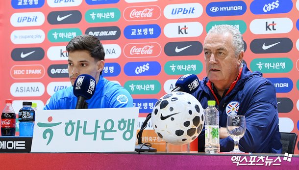 연습 중인 파라과이 대표팀