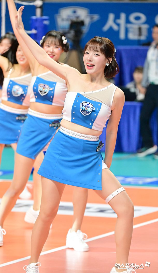 치어리더 하지원 V-리그 공연 컷