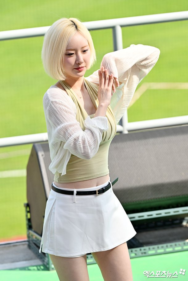 서현숙 치어리더의 잠실야구장 리허설 현장
