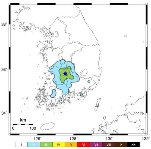 전북 장수군서 규모 3.5 지진…전국에 긴급재난문자종합