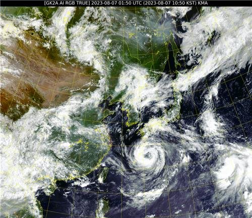 태풍 카눈, 10일 오전 경남남해안 상륙 예상…전국 폭풍속으로종합