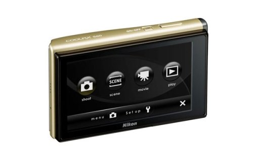 Nikon's 'COOLPIX S60' equipped with a 3.5-inch touchscreen comes