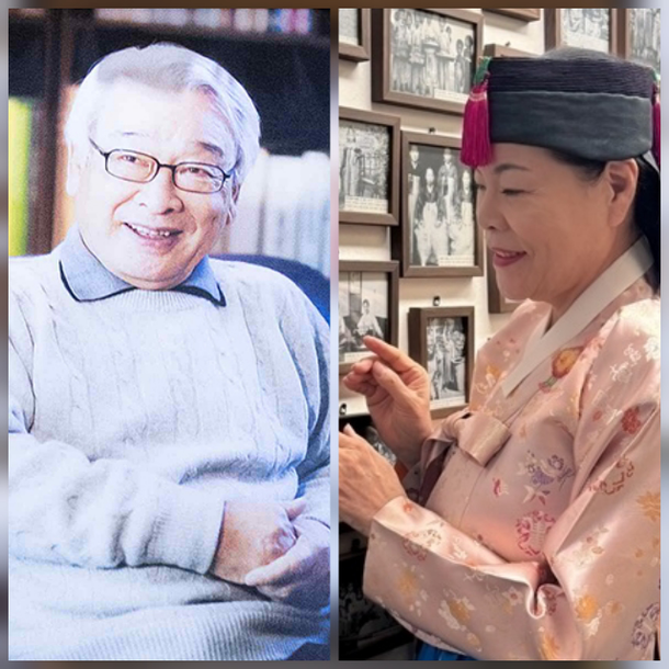 박술녀와 배우 이순재의 수의 제작 관련 2025년 기사 자료사진