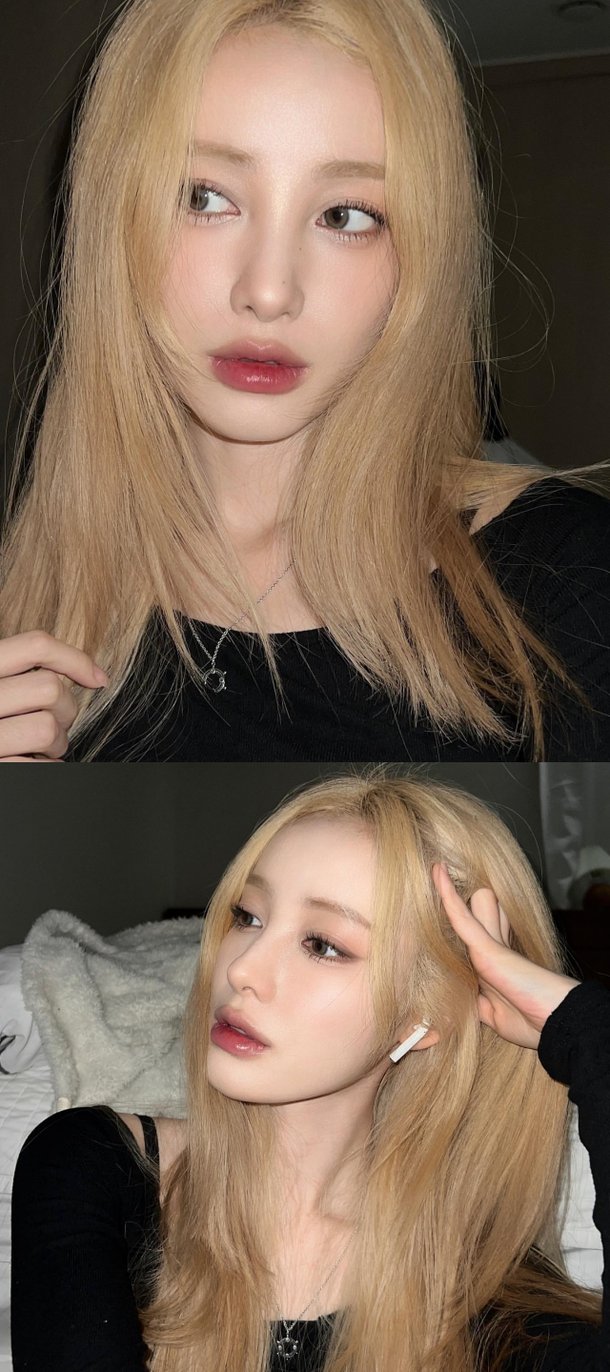 유깻잎, 금발 변신 후 자신감 '상승'··· 당당한 초근접 셀카 : 네이트 연예