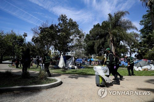 USA HOMELESSNESS ECHO PARK : 네이트 뉴스