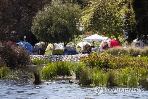 USA HOMELESSNESS ECHO PARK : 네이트 뉴스