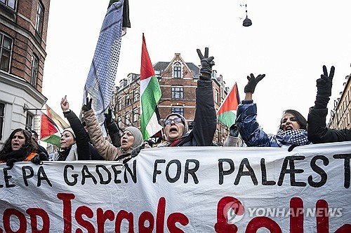 DENMARK PROTEST ISRAEL GAZA CONFLICT : 네이트 뉴스