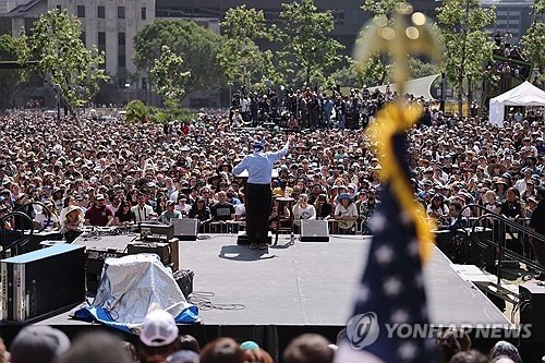 USA BERNIE SANDERS RALLY : 네이트 뉴스