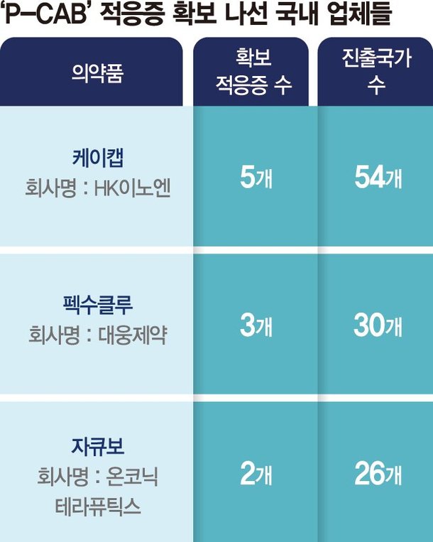 국산신약 'P-CAB' 해외 진출 속도낸다 : 네이트 뉴스