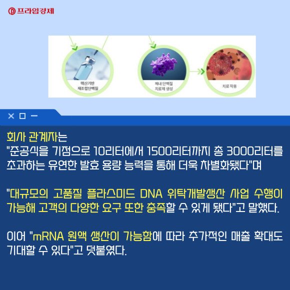 [카드] 진원생명과학 子 VGXI, 美 텍사스 신규공장 준공식 : 네이트 뉴스