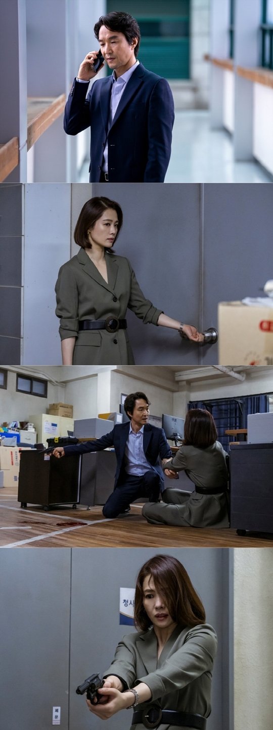 OCN 'WATCHER(왓쳐)' 한석규, 김현주 살인범과 마주하다 : 네이트 연예